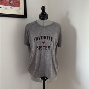 Gray 'Favorite Sister' T-Shirt